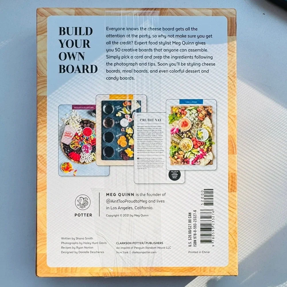 The Cheese Board Deck Meg Quinn 50 Cards for Styling Spreads Charcuterie Party